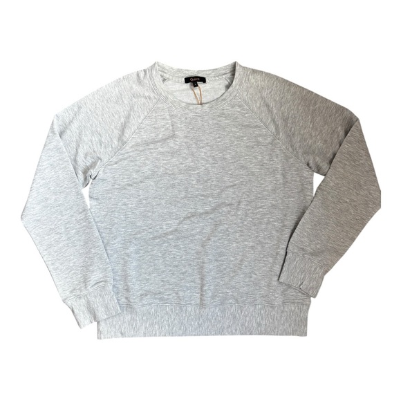 Quince SuperSoft Fleece Crew Sweatshirt Heather Grey Size S - Picture 2 of 10